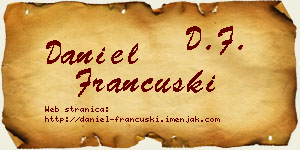 Daniel Francuski vizit kartica